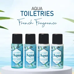 Old Tree Aqua Body Care Travel Kit 20ml (Total 100 Pcs) | Shampoo 25pcs, Conditioner 25pcs, Bath Gel 25pcs, Moisturizer 25pcs for Hotel, Guest House| Travel Size Toiletries Kit, Hotel Guest Amenities image 5