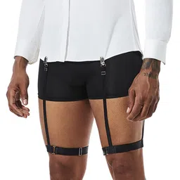 kobida Shirt Stays for Men Keep Shirt Smooth and Neat, Ergonomic Design Shirt Garters Keep Comfy and Non-Slip, Machine Washable, Easy to wear image 2