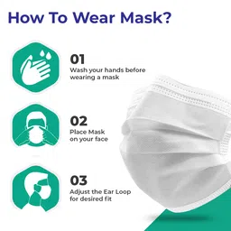 care view Careview N95 3 Ply Disposable Surgical Face Mask Pouch and built in Nose Pin, Certified by BFE>99% and PFE > 95%, SITRA, DRDO, ISO and CE (Pack of 100, White) image 4