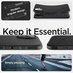 Spigen Essential Sand Blast for iPhone 16 Plus Case, iPhone 16+ Back Cover (2024) - Matte Black image 3