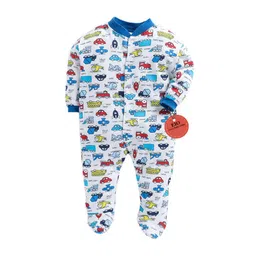 eio 100% Cotton Rompers Sleepsuits Jumpsuit Night Suits for Infants Newborn Baby Boys & Girls image 2