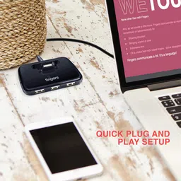 FINGERS Quadrant U2.0 4-Port USB Hub - Black image 5