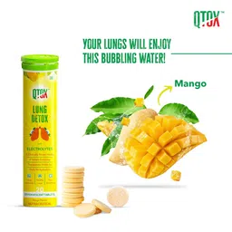 generic QTOX Lung Detox with N Acetyl L Cysteine & Vitamin C For Lung Cleansing/Healthy Lungs/Easy Breathing, Effervescent Tablets (20 N x 2) Pack of 2 image 5