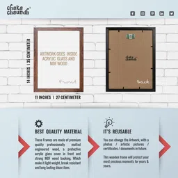 chaka chaundh Discipline photo frames for wall - motivational quotes frames - poster with frame - Disciplineposter for wall - Quotes wall frames - (14 X 11 inches) (Discipline provides the structure - wood) image 3