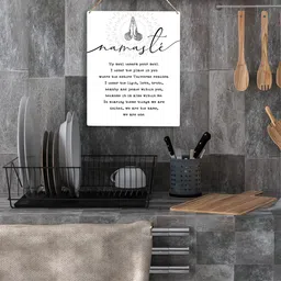 ycyd Inspirational Wall Art Namaste Definition Wooden Hanging Sign Positive Yoga Gifts for Women Yoga Room Decor Meditation Decor Namaste Yoga Decor Home Office Wooden Sign 10x8 Inches image 4