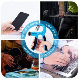 LAFILLETTE Adjustable Hand Gripper 10-40 Kg(Blue) image 4