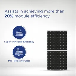 Eastman ETP550W - 550W Mono Perc, Half Cut, Non-DCR Solar Panel (Pack of 2) Suitable for Home, Office & Shops | 10 Years Product Warranty | 25 Years Performance Warranty | 20% More Module Efficiency image 3