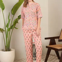 July Women Floral Printed Pure Cotton Night suit-picture-11