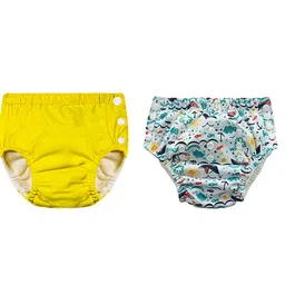 Chinmay Kids Reusable Swim Diaper Pants Pack of 2 Soft Adjustable and Leak-Proof Unisex Swimming Pool Wear for Infant Boys and Girls-picture-16