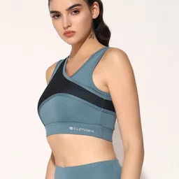 CLOTHWIK COLLECTION Colourblocked Bra Full Coverage image 2