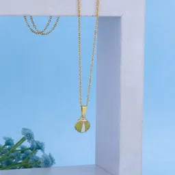 Birado Jewellery Set Of 2 Stainless Steel Gold-Plated Heart Shaped Pendants With Chains image 4