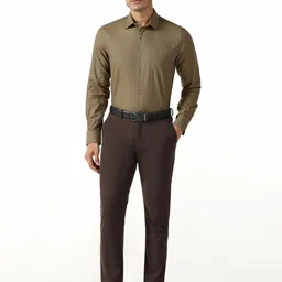 Blackberrys Slim Fit Spread Collar Pure Cotton Formal Shirt-image-26