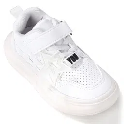 Oh! Pair Slip On Casual Shoes with Velcro Closure - White image 3