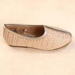 Cute Walk by Babyhug Slip on Mojaris - Beige image 4