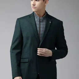 van heusen Solid  Slim-Fit Single-Breasted Formal Blazer image 3