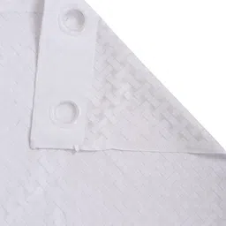 HOSTA HOMES White Set of 2 Geometric Long Door Curtain image 3