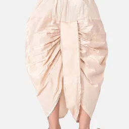 TABARD Boys Beige Solid Cotton Dhoti Salwar image 4