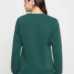 Cantabil Bottle Green Printed Pullover image 2