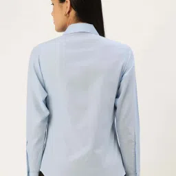 Jainish Sky Blue Regular Fit Shirt image 2
