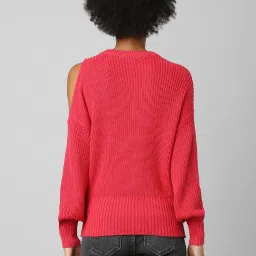 Only Pink Self Design Pullover image 2