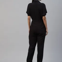 Cottinfab Rayon Black Maxi Jumpsuit image 2
