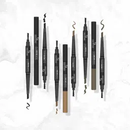 Half N Half Eye Brow Artist Long Lasting Automatic Eyebrow Pencil & Brush 001 Black - 4 gm image 2