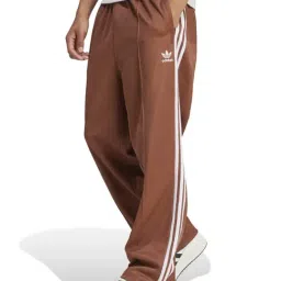Adidas Originals Brown Regular Fit Striped Sports Trackpants-picture-14