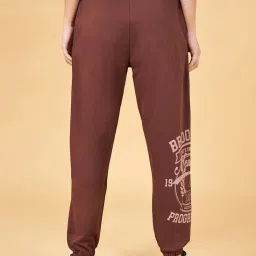 Ajile by Pantaloons Brown Cotton Printed Sports Joggers image 2