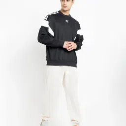 Adidas Originals Black Striped Sweatshirt image 5