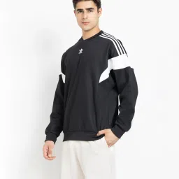 Adidas Originals Black Striped Sweatshirt image 3