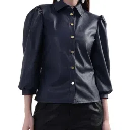 KENDALL + KYLIE Navy Regular Fit Shirt-picture-31