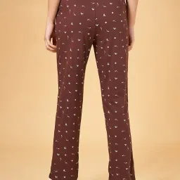 Dreamz by Pantaloons Brown Cotton Floral Print Pyjamas image 2