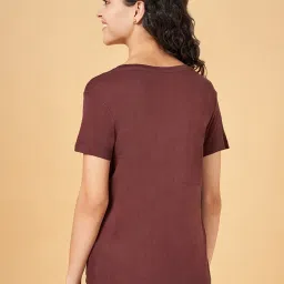 Dreamz by Pantaloons Brown Cotton T-Shirt image 2