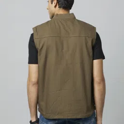 celio Celio* Green Cotton Regular Fit Jacket image 2