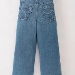 Ed-a-Mamma Kids Blue Solid Jeans image 2