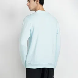 adidas Sky Blue Printed Sweatshirt image 2