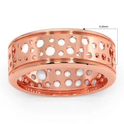 Candere by Kalyan Jewellers 18K Rose Gold BIS Hallmark Ring for Men image 2