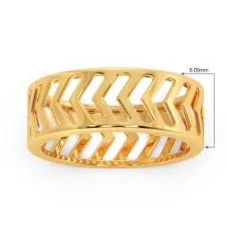 Candere by Kalyan Jewellers 18K Yellow Gold BIS Hallmark Ring for Men image 2