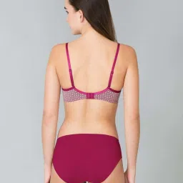 Van Heusen Pink Cotton Printed Bra image 2