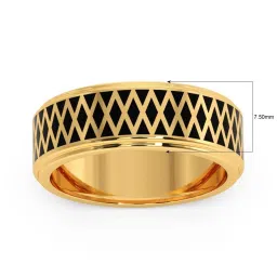 Candere by Kalyan Jewellers 18K Yellow Gold BIS Hallmark Ring for Men image 2