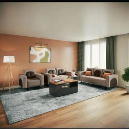 Godrej Interio Pangram Fabric 3 + 2 + 1 Sofa Set Taupe, Knock Down-picture-15