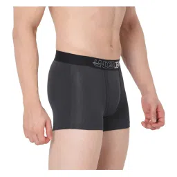 UnderJeans by Spykar Dark Grey Cotton Trunks image 4