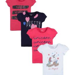Plum Tree Kids Multicolour Cotton Printed T-Shirts-picture-1