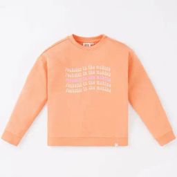 Ed-a-Mamma Kids Orange Cotton Printed Full Sleeves Sweatshirt-picture-16