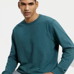 Jockey 2716 Men's Super Combed Cotton French Terry Solid Sweatshirt with Ribbed Cuffs image 4