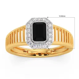 Candere by Kalyan Jewellers 18k Yellow Gold & Diamond Ring for Men image 2