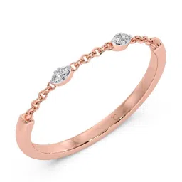 Candere by Kalyan Jewellers 18k Rose Gold & Diamond Ring for Women image 2
