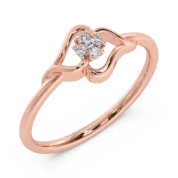 Candere by Kalyan Jewellers 18k Rose Gold & Diamond Ring for Women image 2