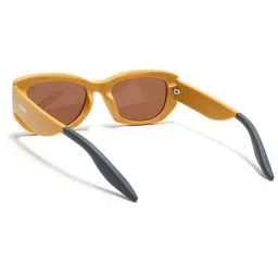 Voyage Brown UV Protection Rectangular Unisex Sunglasses image 5