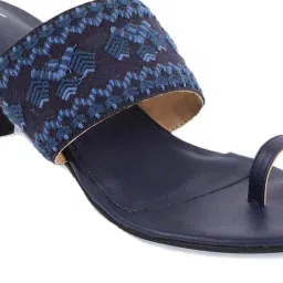 W Women's Wdale Navy Toe Ring Sandals image 4